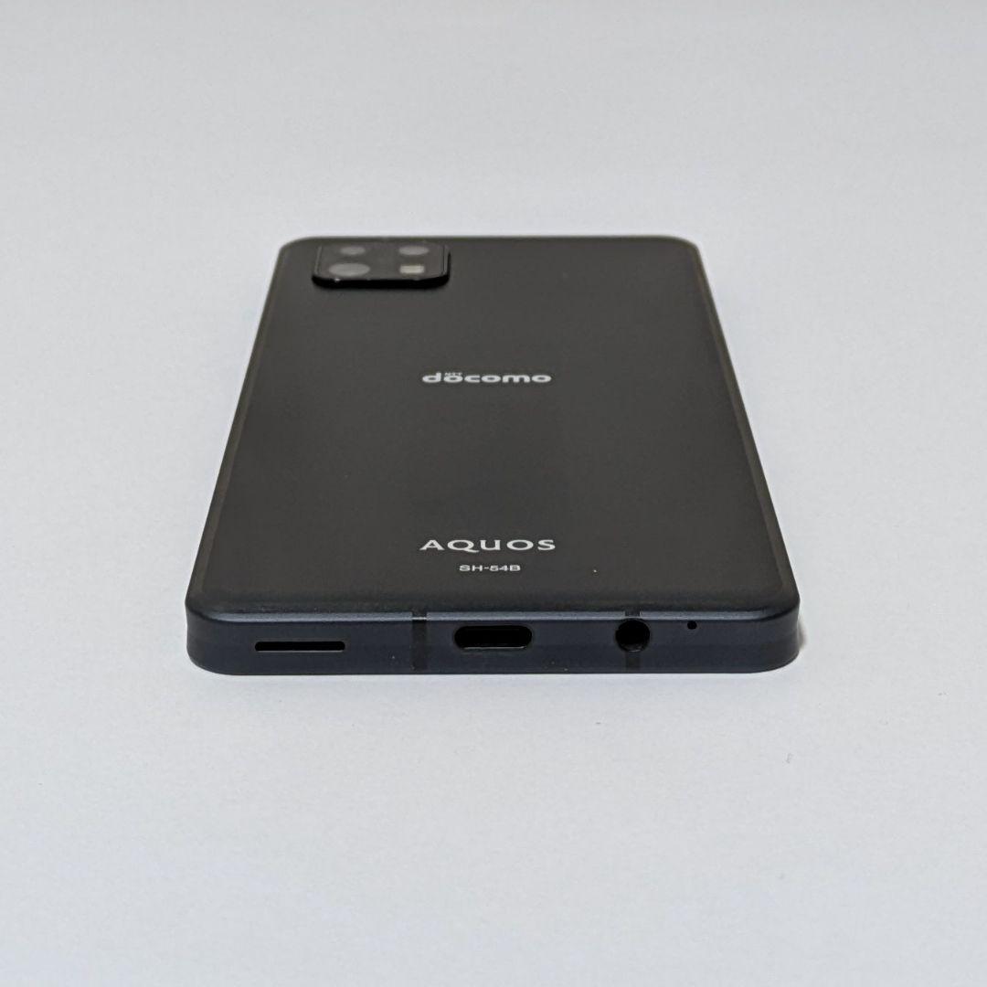 【概ね美品】AQUOS sense6 SH-54B 黒 ドコモ SIMフリー