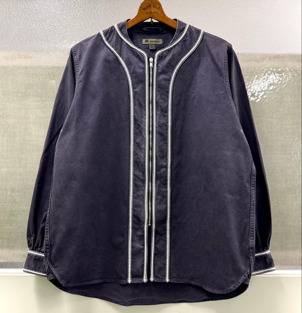 Nigel Caborne ベースボールシャツ-ロングスリーブ 48 チャコール