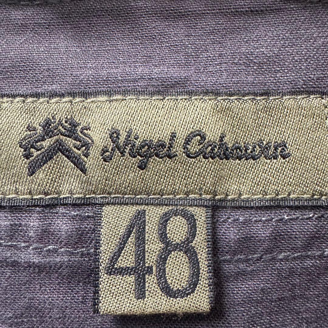 Nigel Caborne ベースボールシャツ-ロングスリーブ 48 チャコール