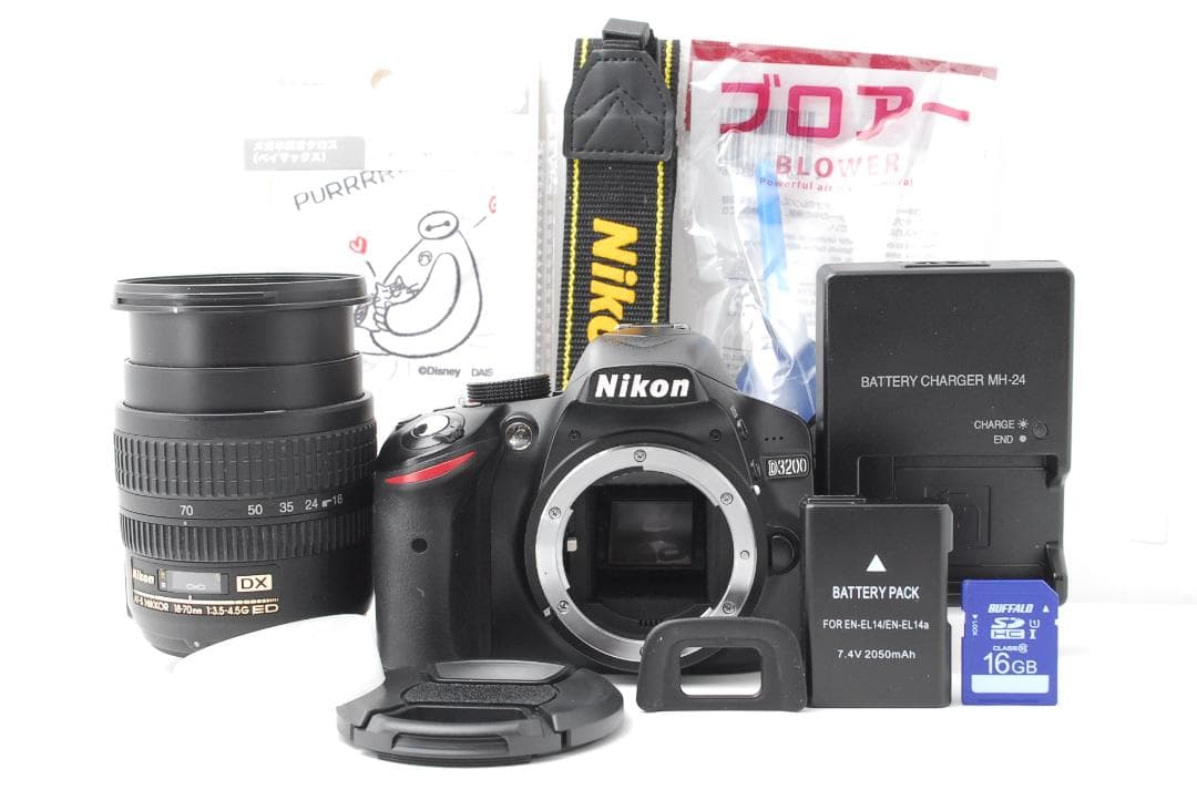 【訳ありお得品】Nikon D3200　スマホ転送　写真も動画もこれ１台でOK
