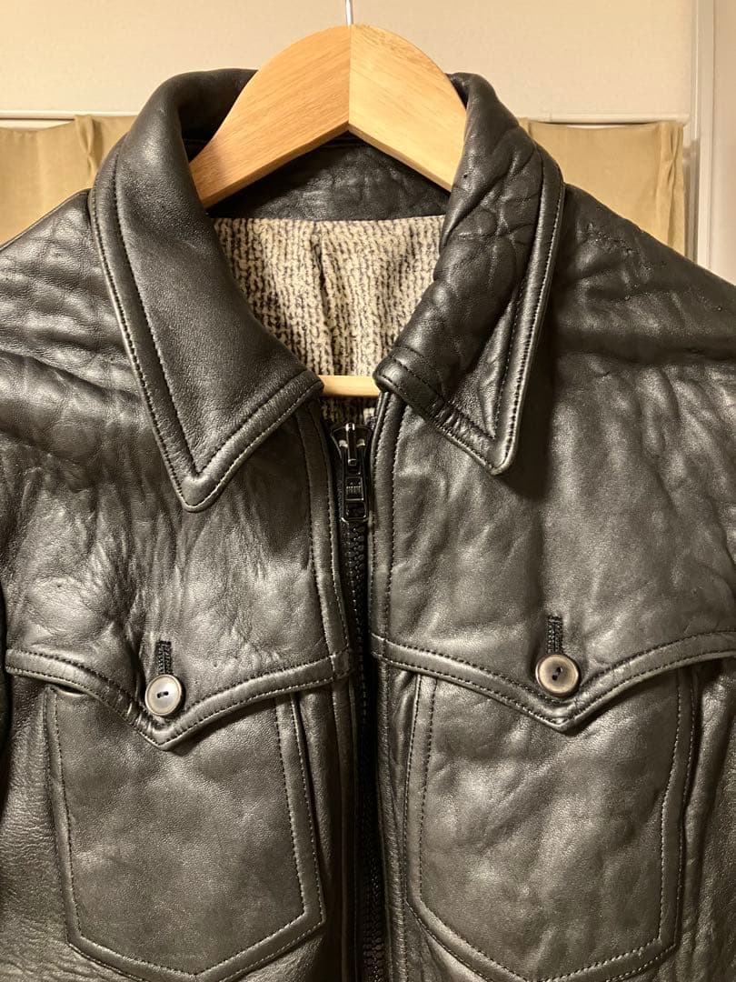 r*u様 ナンバーナイン　リブレザー07aw 傷あり