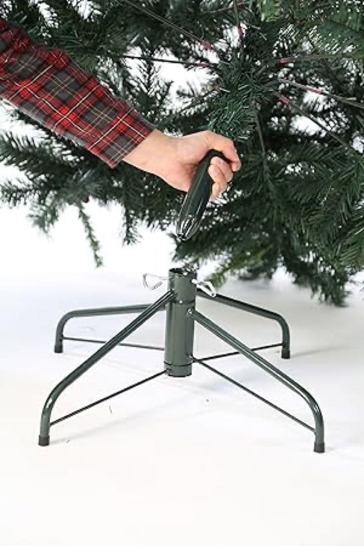 【新品未開封】最高級リッチクリスマスツリー 210cm赤い実と松ぼっくり付き