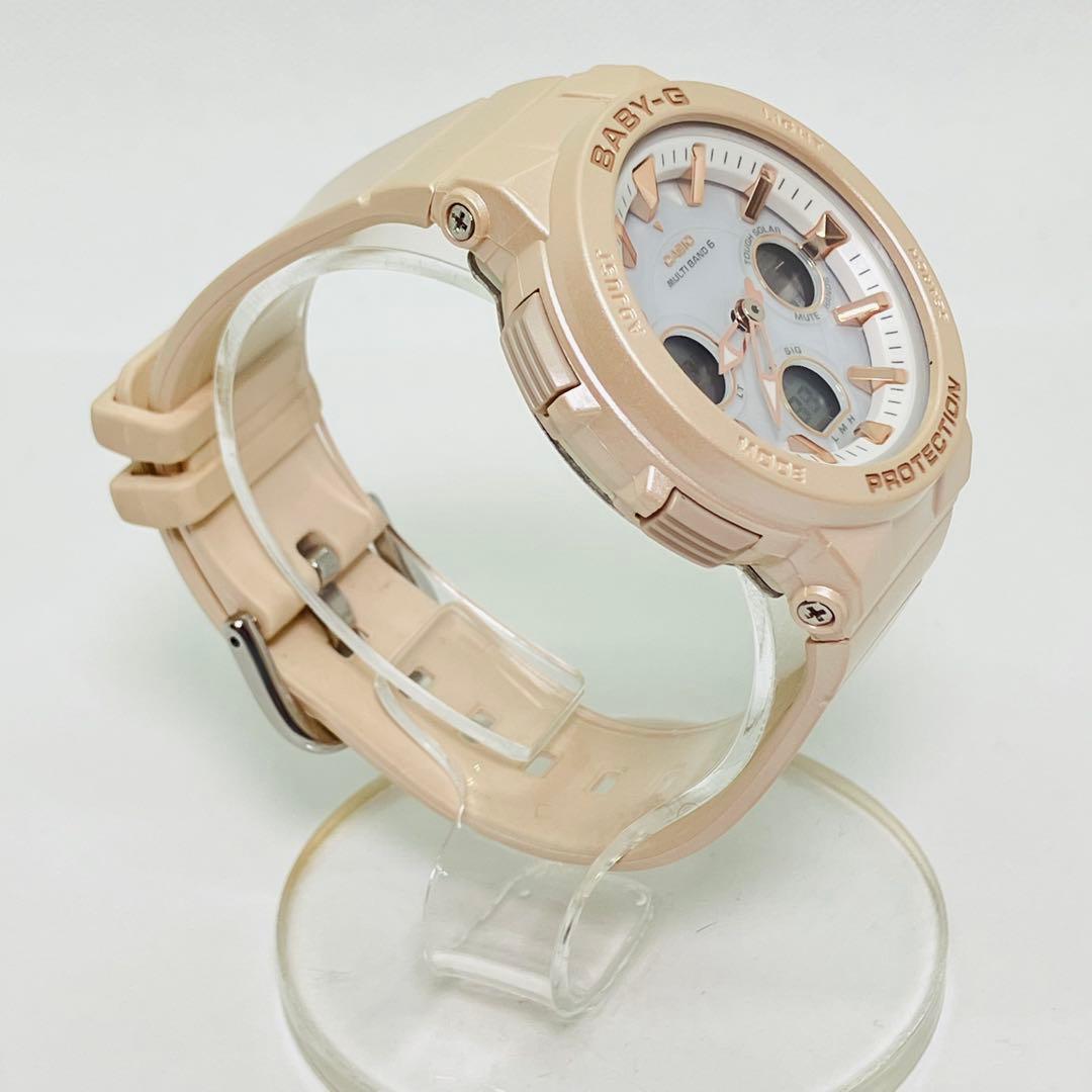 美品 CASIO Baby-G 電波ソーラー レディース腕時計 BGA-2510
