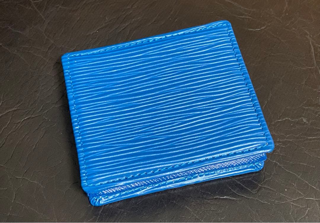 ミン☆ルイヴィトン エピ トレドブルー ポルトモネボワット