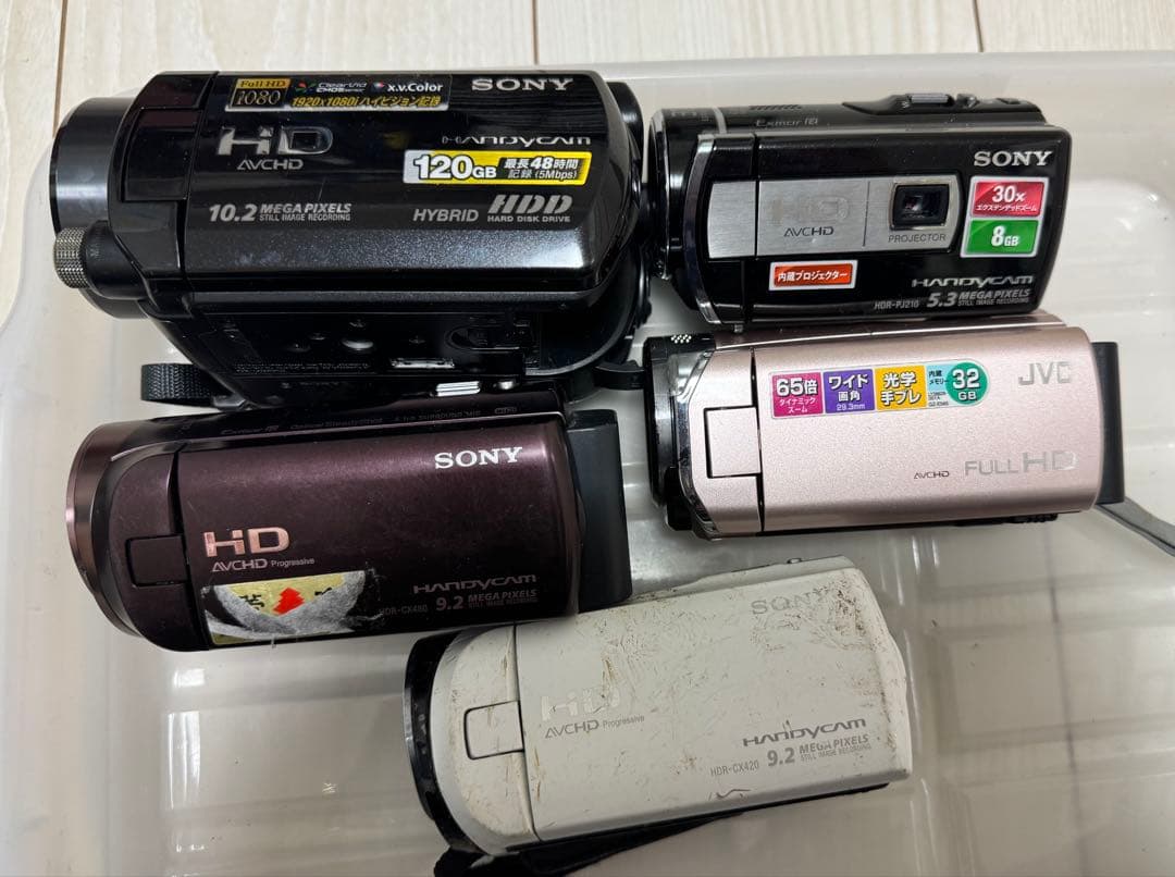 ビデオカメラ Sony JVC 5台 まとめ