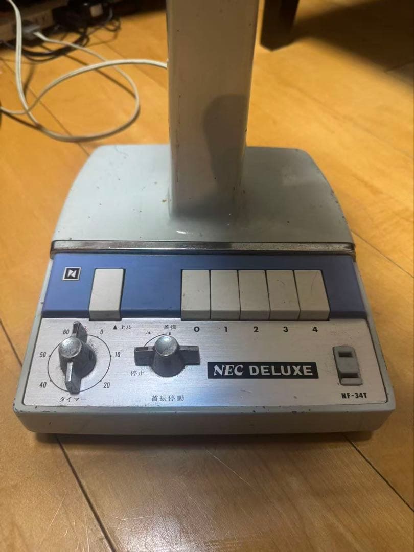 昭和レトロ NEC DELUXE 扇風機　NF-34T　30ｃｍ　【簡単動作ＯＫ