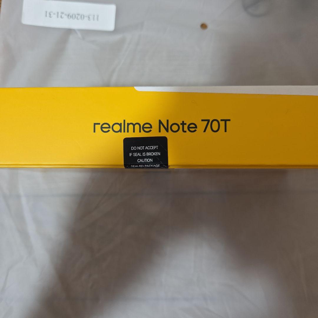 スマートフォン本体 realme Note 70T 128GB 4GB RAM