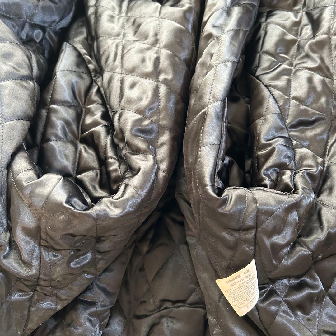 90s ixi:z レザージャケット ブルゾン シワ加工 短丈 羊革 中綿 L