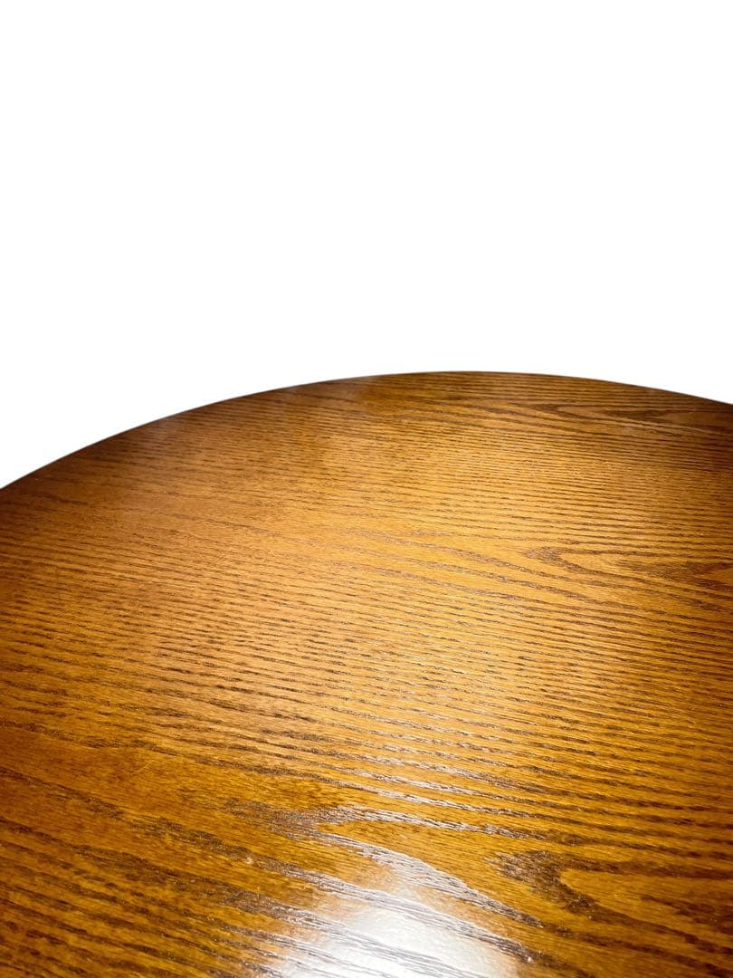 HR588 円卓　ちゃぶ台　テーブル 折りたたみ脚 木製 座卓 丸90cm