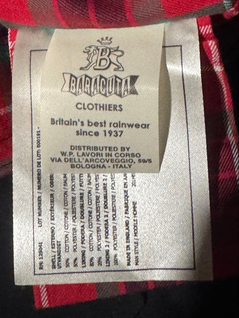 BARACUTA g9 サイズ42