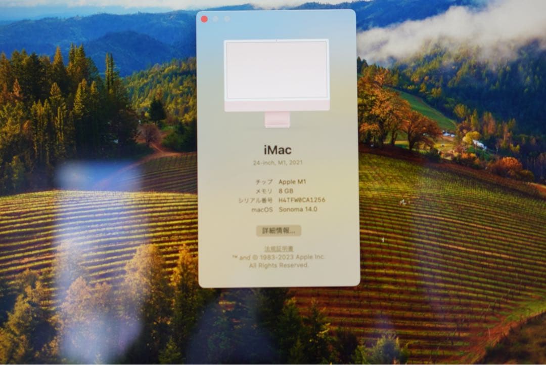 Apple iMac レッド M1 2021型 24インチ 8g メモリ