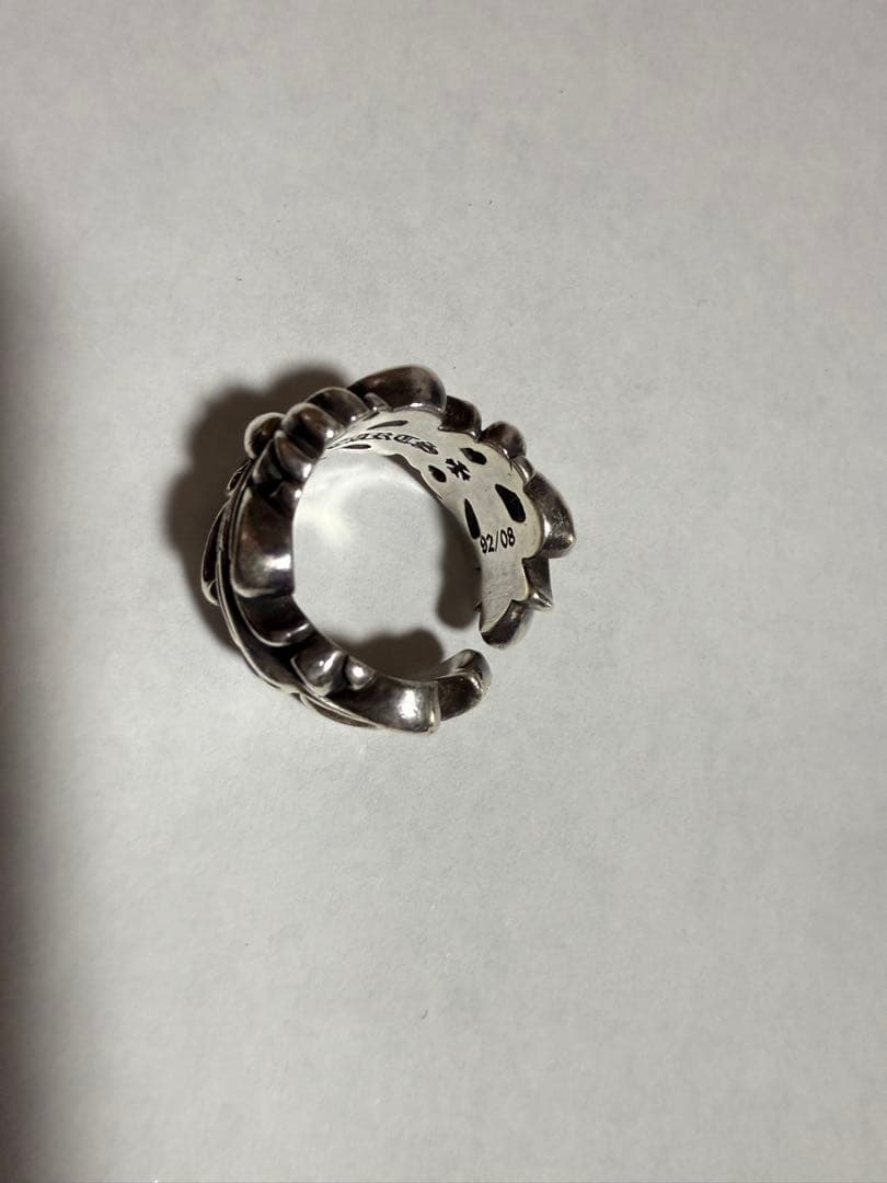 【レア】Chrome Heartsダブルフローラルクロスリング