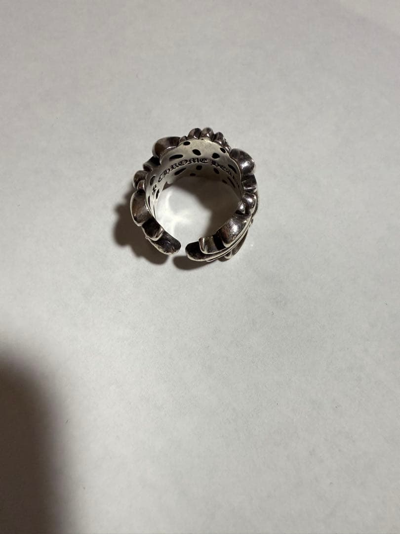 【レア】Chrome Heartsダブルフローラルクロスリング