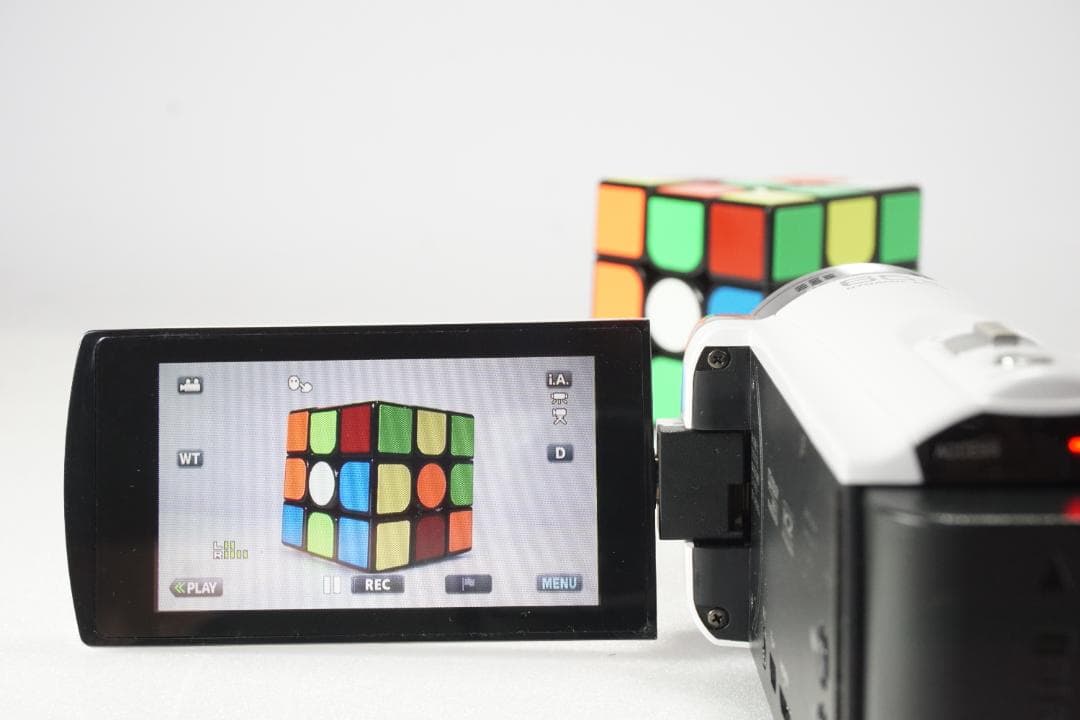 [動作確認済み] JVC GZ-E565 ビデオカメラ ホワイト 箱付き