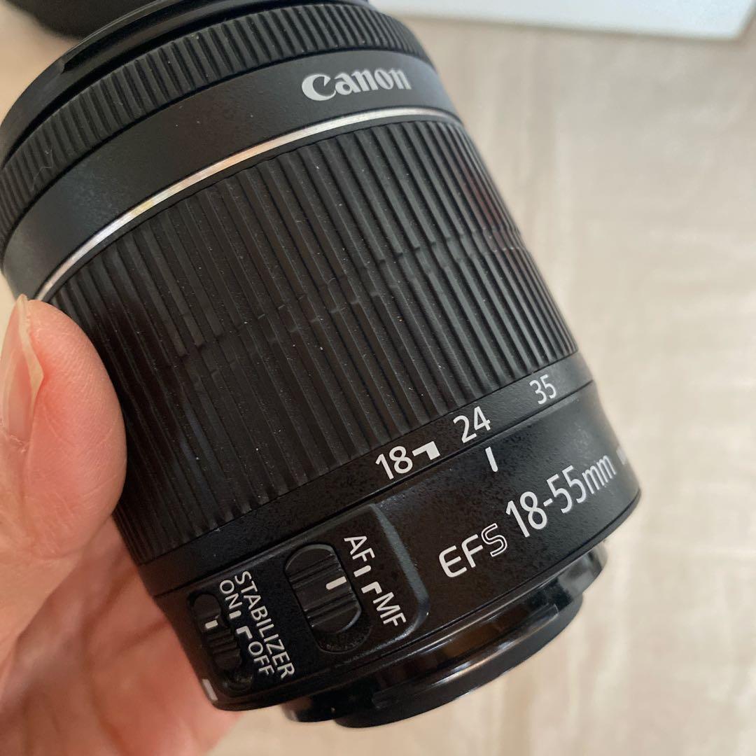 Canon キャノン ダブルレンズ　s18-55 s55-250フード付