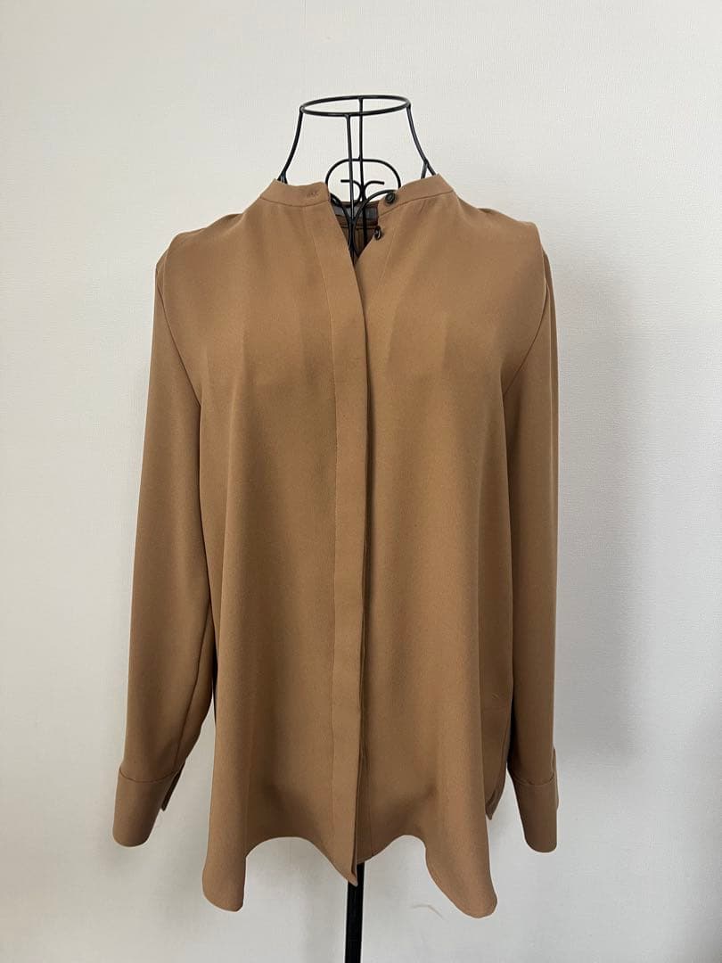 theoryluxe 未使用◎キャメル　ボウタイブラウス