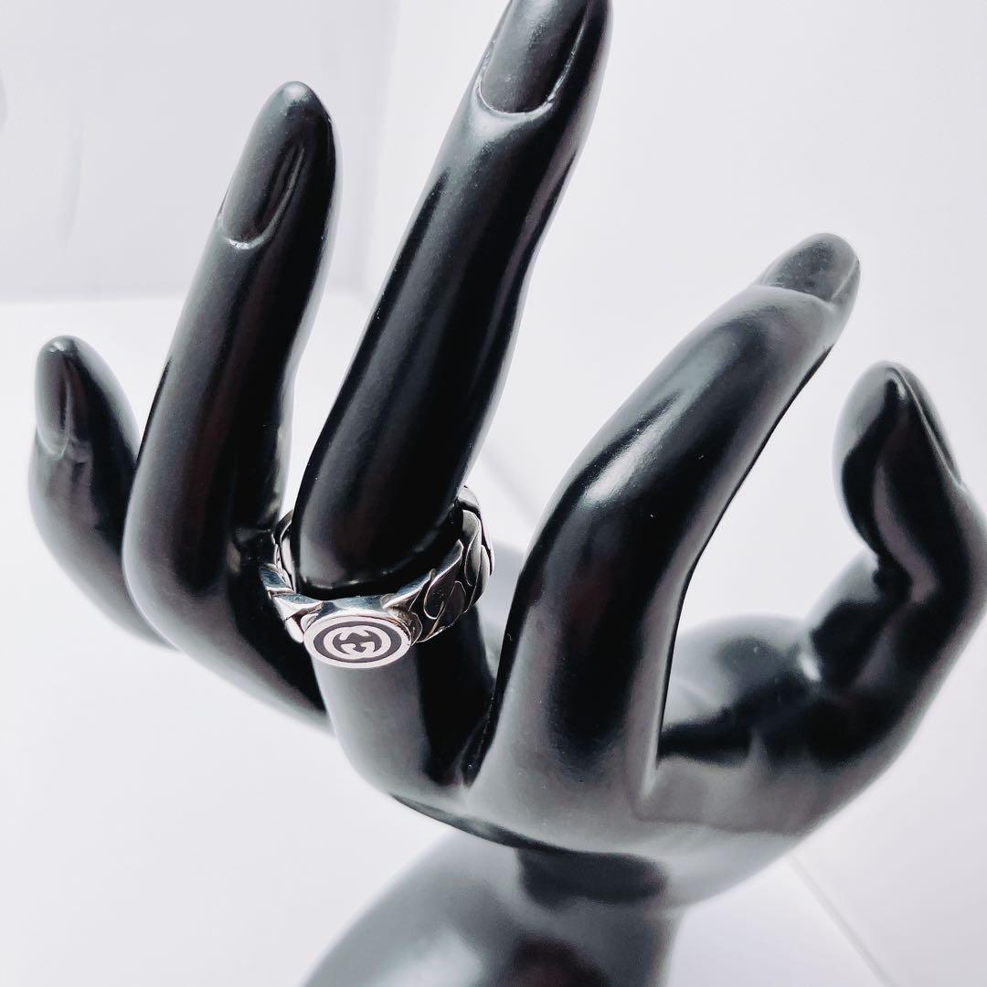 グッチ GUCCI 925 リング 指輪 シルバー 鏡面仕上げ 1156