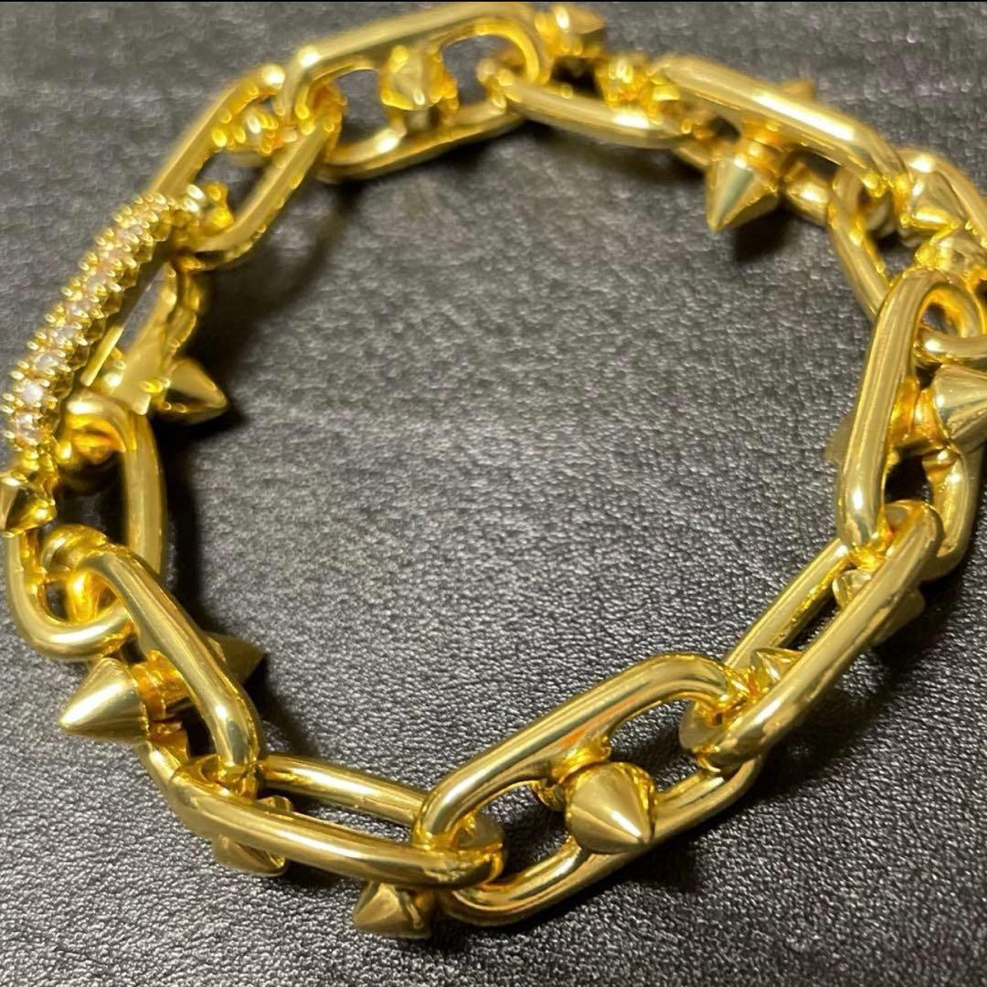 【し】★スパイクブレスレット　ゴールド　金/登坂広臣/OMI/着用/タイプ