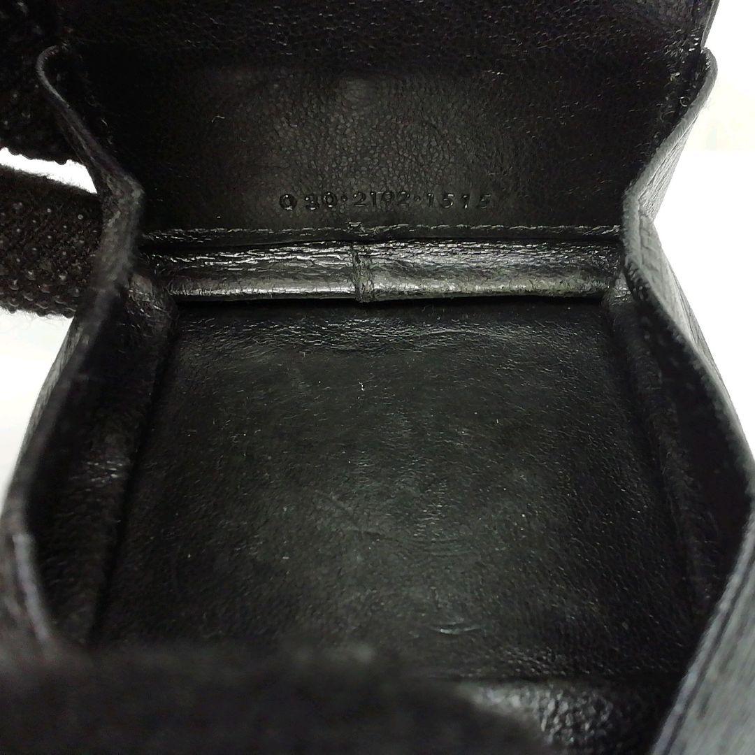 GUCCI　グッチ　ブラックレザー　箱型タイプ　ケース　小銭入れ