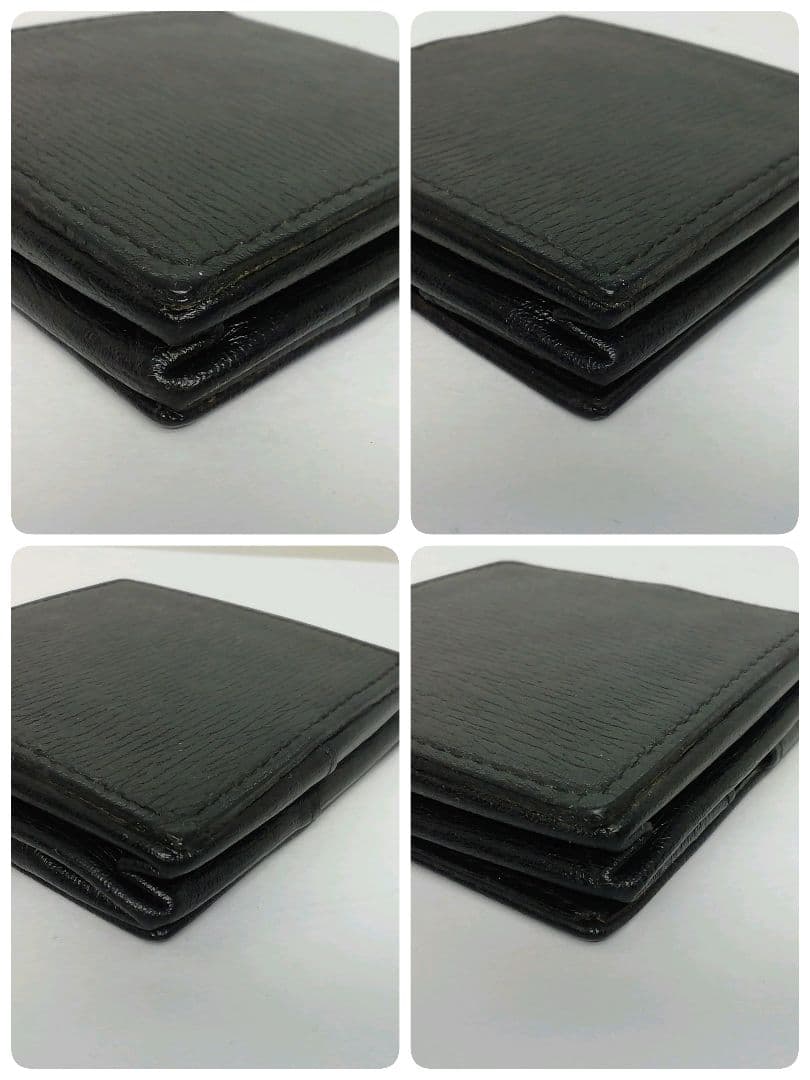 GUCCI　グッチ　ブラックレザー　箱型タイプ　ケース　小銭入れ