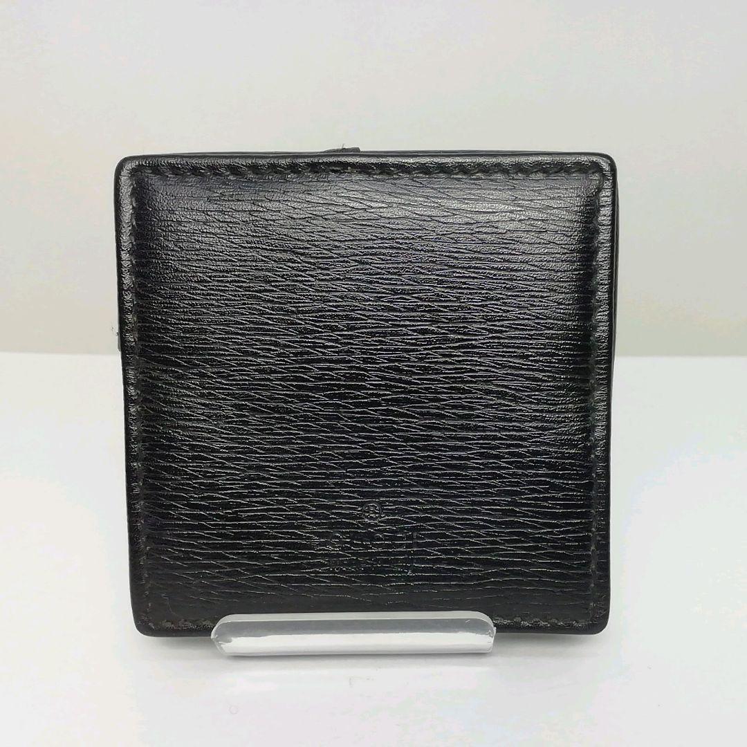 GUCCI　グッチ　ブラックレザー　箱型タイプ　ケース　小銭入れ