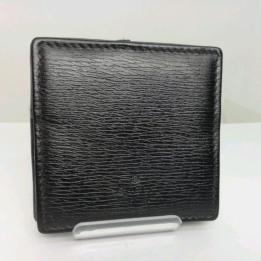GUCCI　グッチ　ブラックレザー　箱型タイプ　ケース　小銭入れ