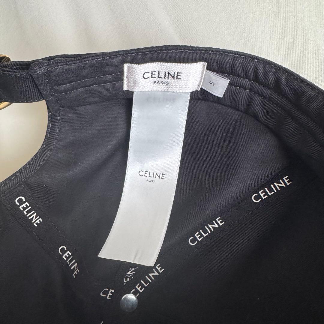CELINE セリーヌ トリオンフ ベースボールキャップ / コットン