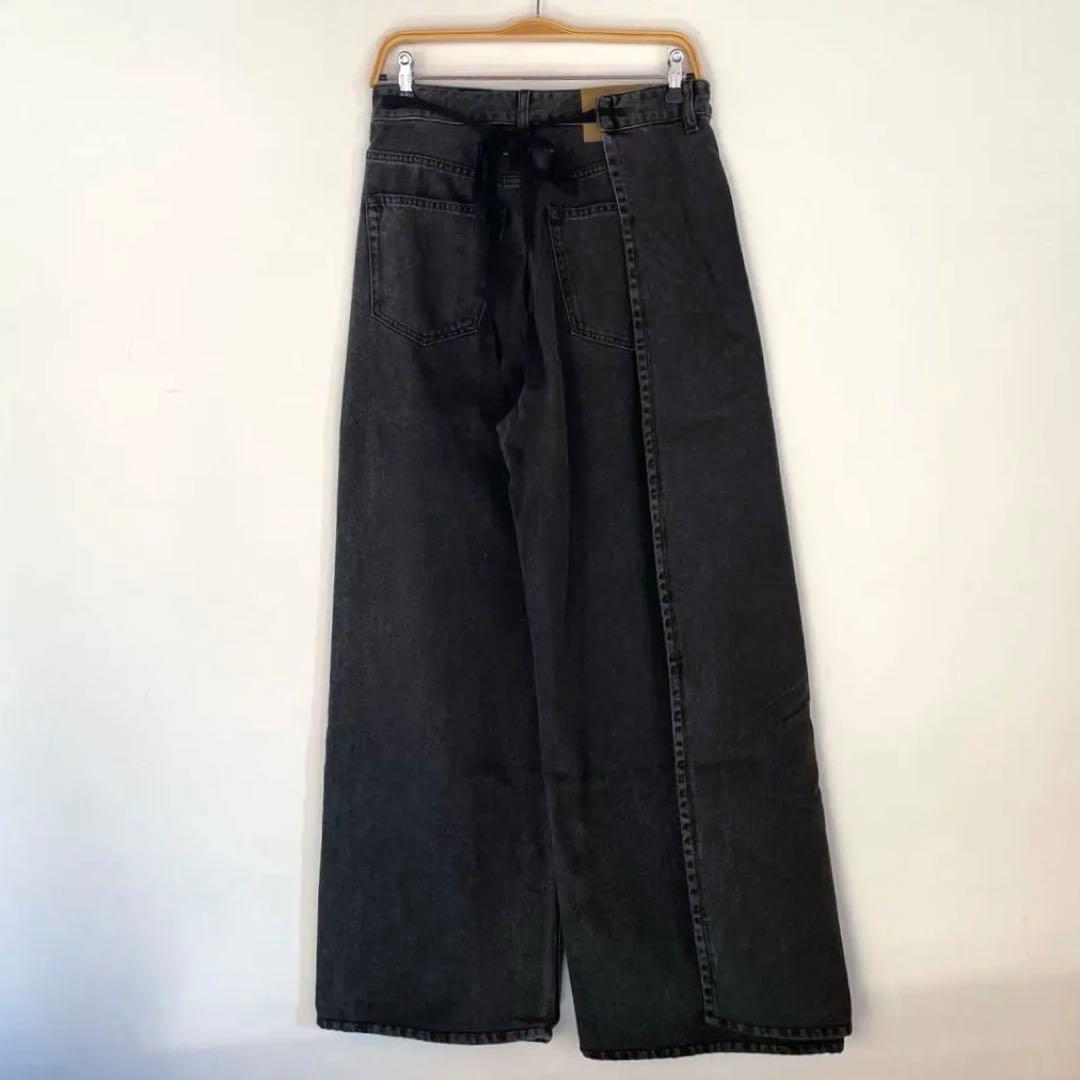 【G-Jim’s 】MM6 メゾンマルジェラ　ブラックデニム　ワイドレッグ