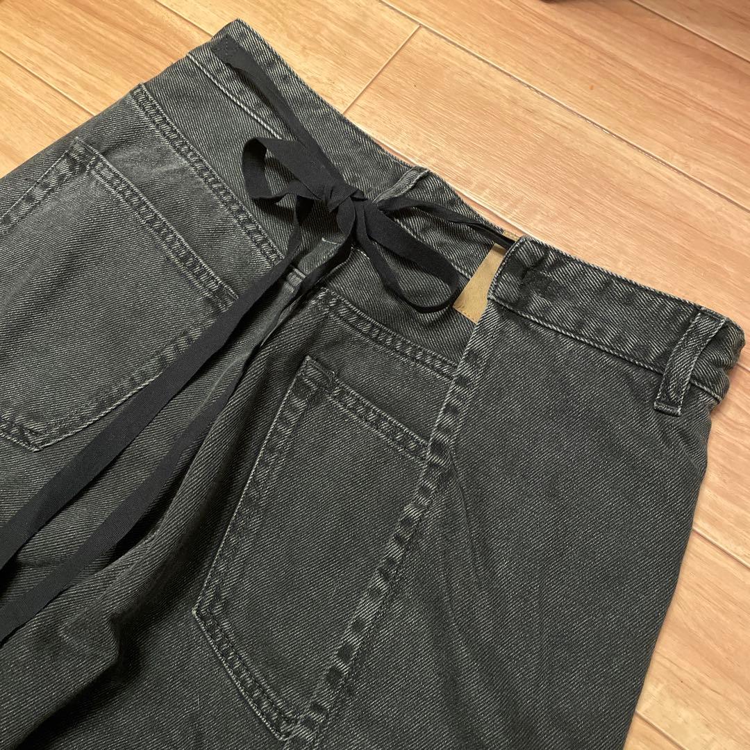 【G-Jim’s 】MM6 メゾンマルジェラ　ブラックデニム　ワイドレッグ