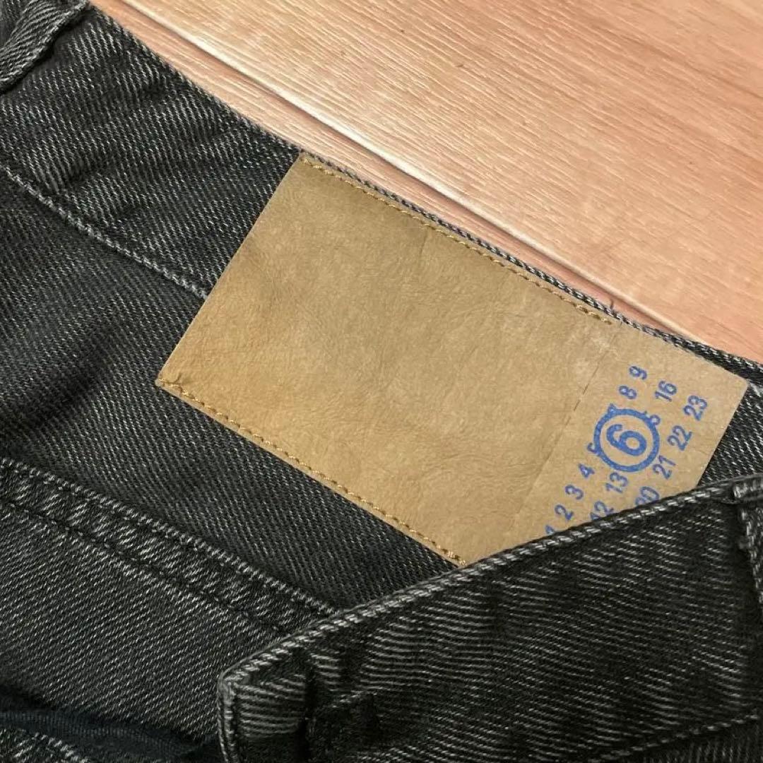 【G-Jim’s 】MM6 メゾンマルジェラ　ブラックデニム　ワイドレッグ