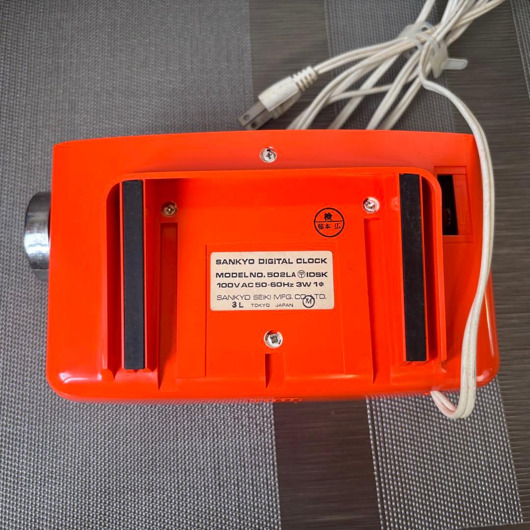 パタパタ時計 三協精機 SANKYO ザックス DT-502 通電 昭和レトロ