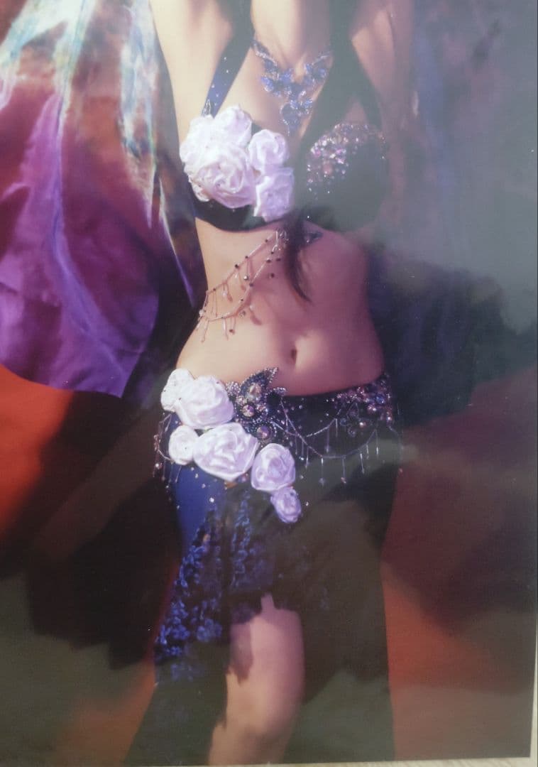 特別最終価格!　　　　　　　　　　　 ベリーダンス セットアップ 青