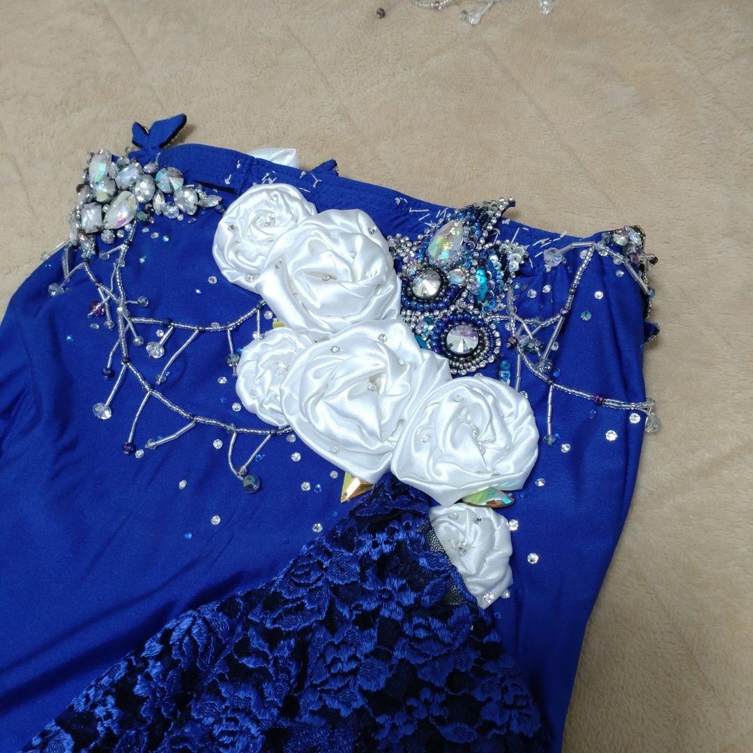 特別最終価格!　　　　　　　　　　　 ベリーダンス セットアップ 青