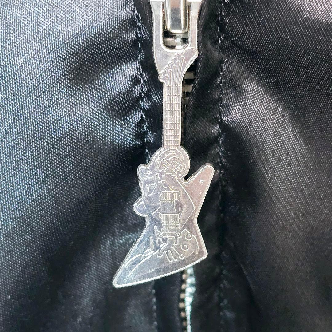 HYSTERIC GLAMOUR ヒスガール スカジャン バイクガール 黒×金