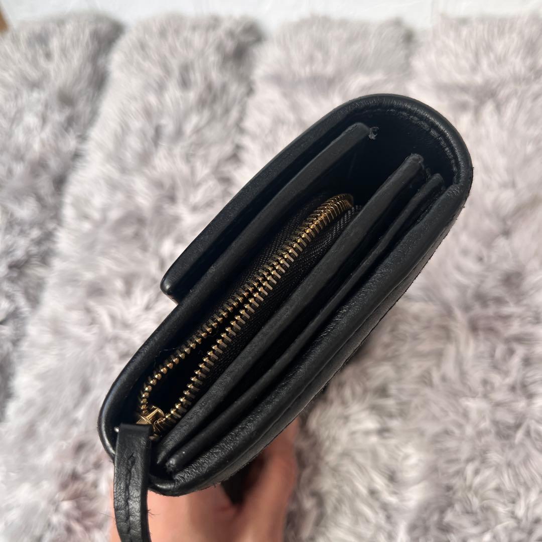 美品✨GUCCI シマ　インターロッキング　L字ファスナー　ブラック　長財布