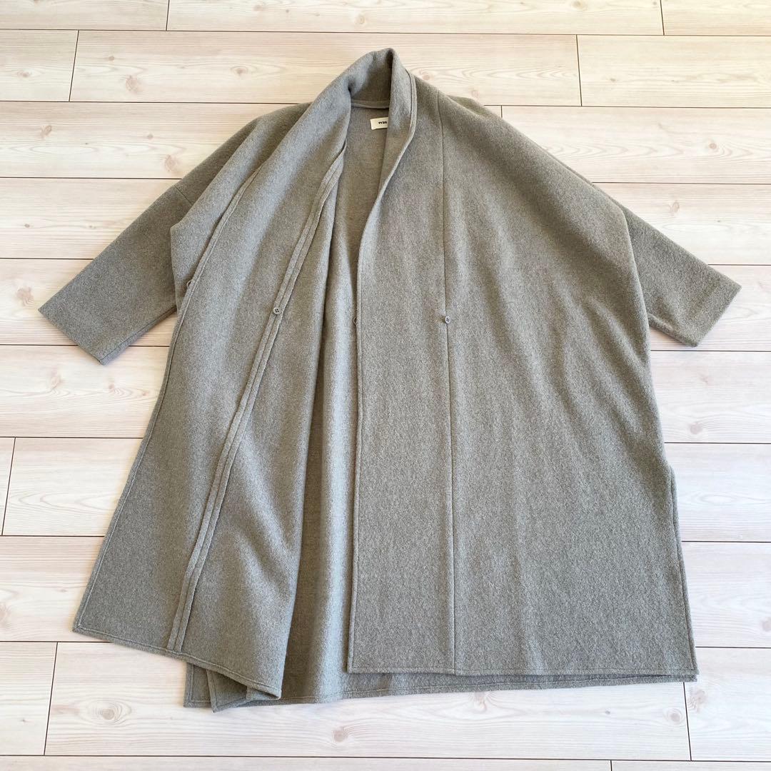 美品 evam eva press wool robe coat ゆったり