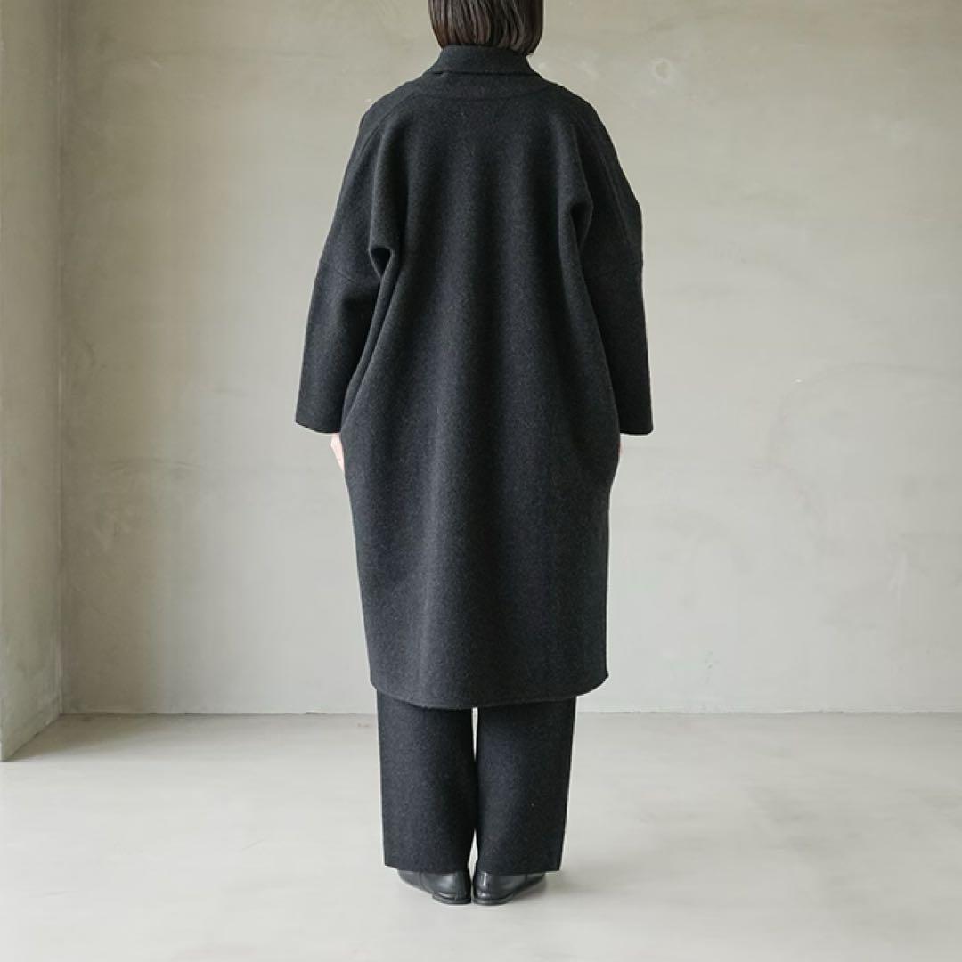 美品 evam eva press wool robe coat ゆったり