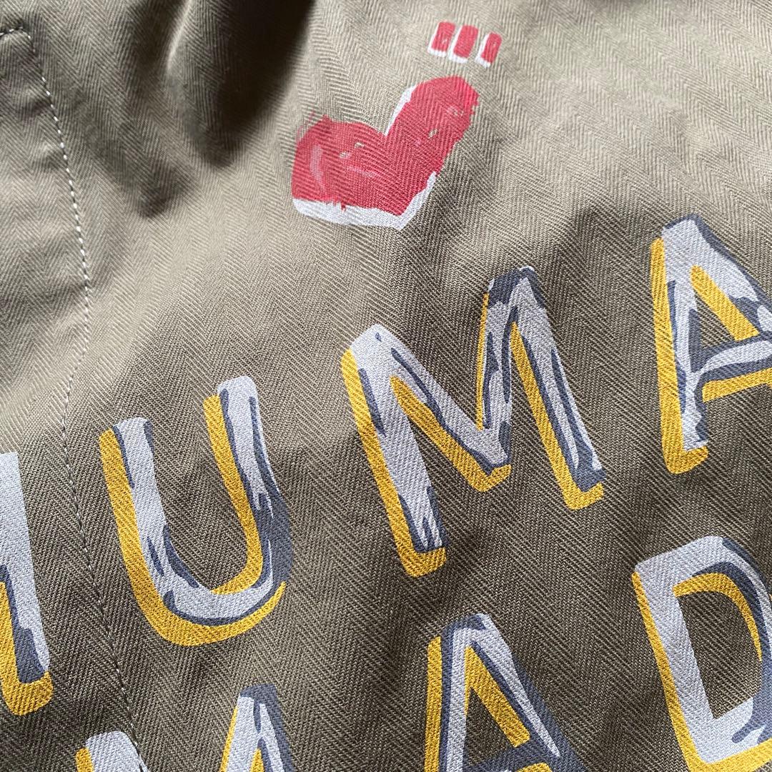 HUMAN MADEヒューマンメイド ミリタリーグリーンショルダートートバッグ