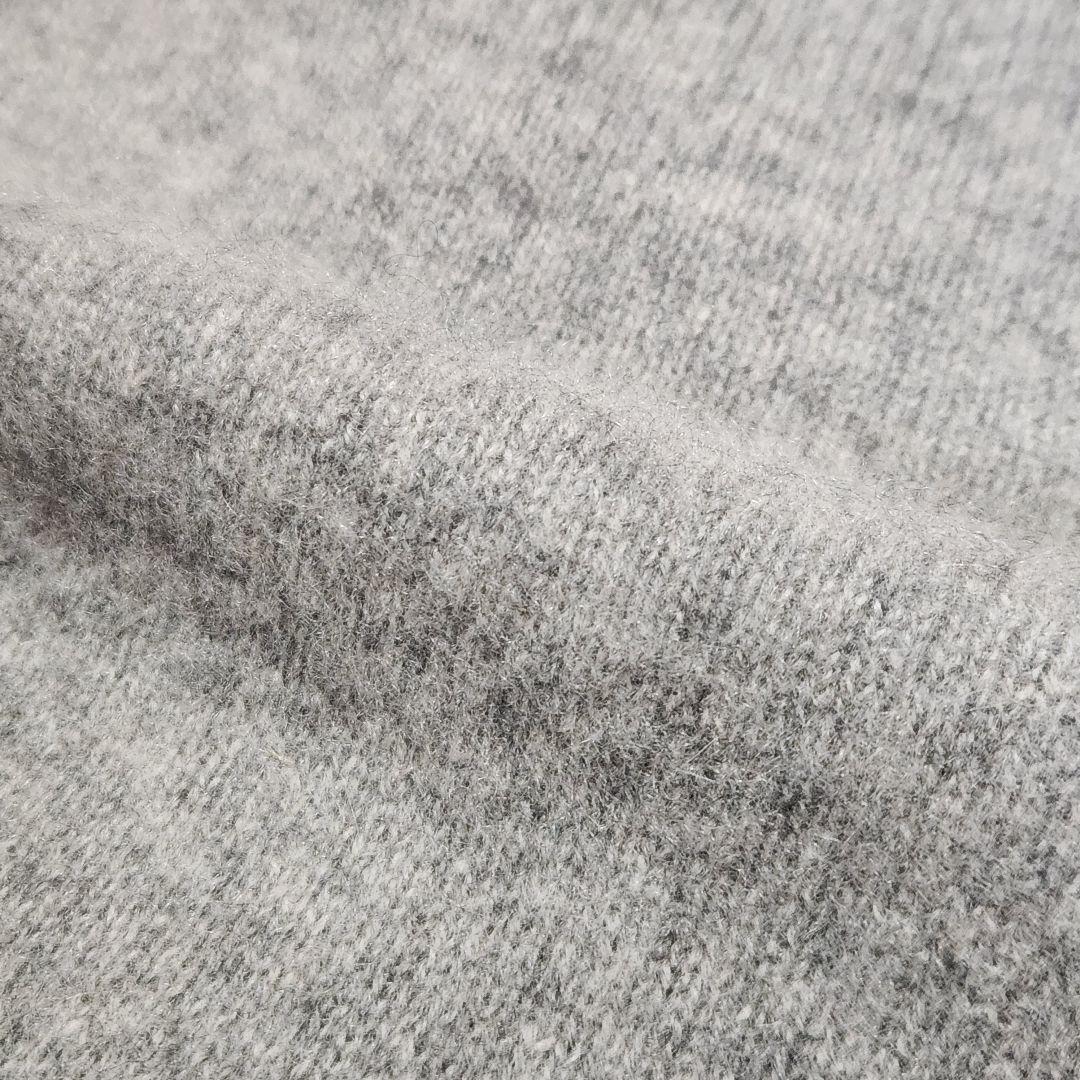 美品◆GIM ジム ニット ハイゲージ パーカー ダブルジップ カシミヤ L