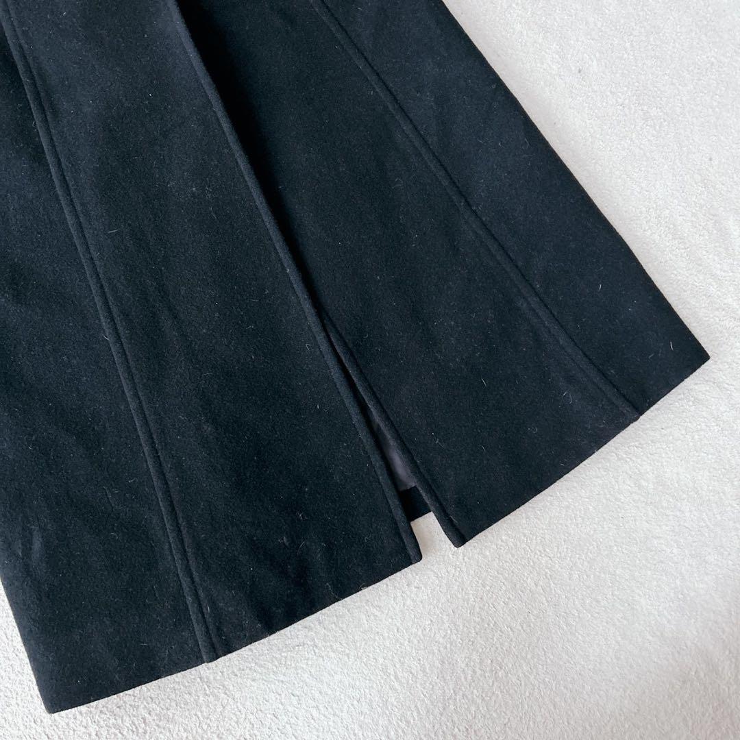 美品✨バーバリーブルーレーベル ダッフルコート マキシ丈　ノバチェック　黒　38