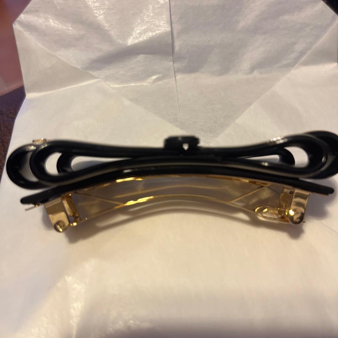 アレクサンドルドゥパリ　リボン型ヘアバレッタ