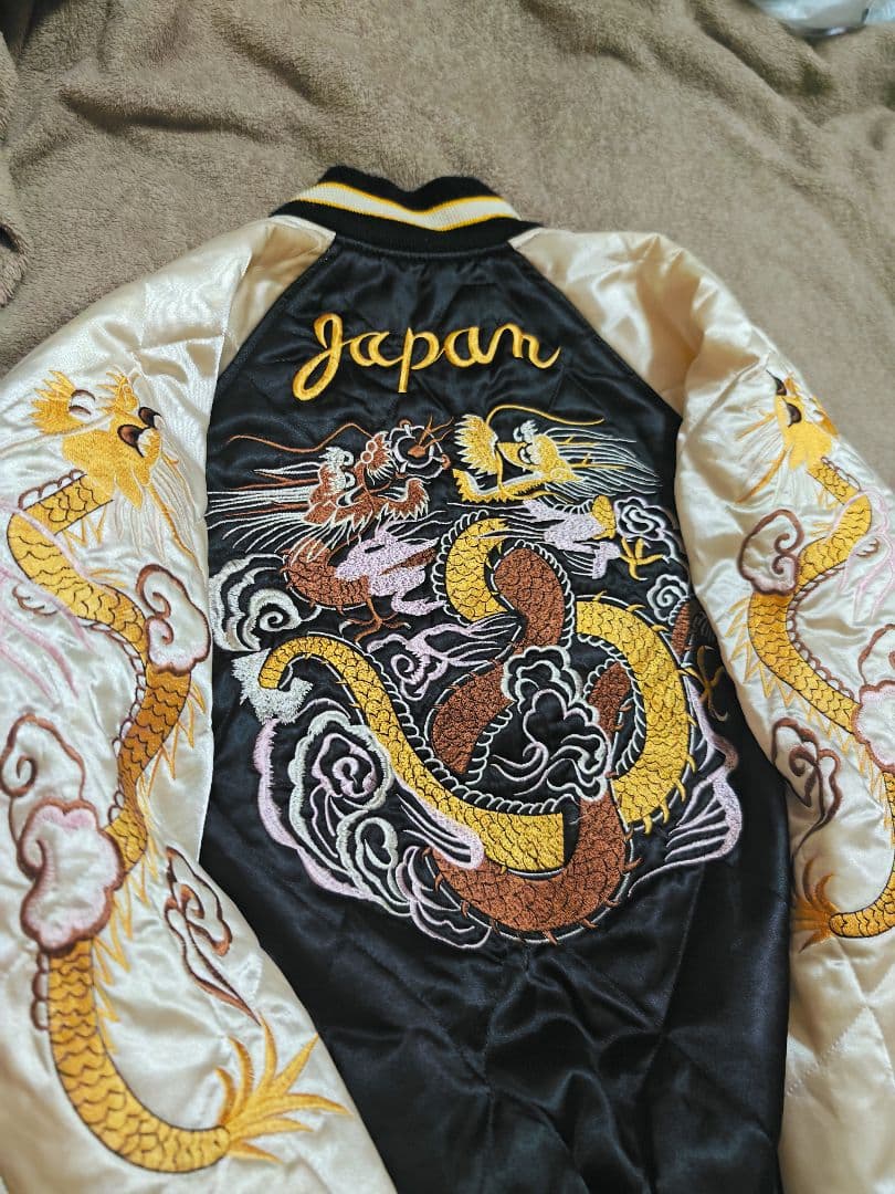 HOUSTON 飛有襟 スカジャン 日本限定　サテン　vintage