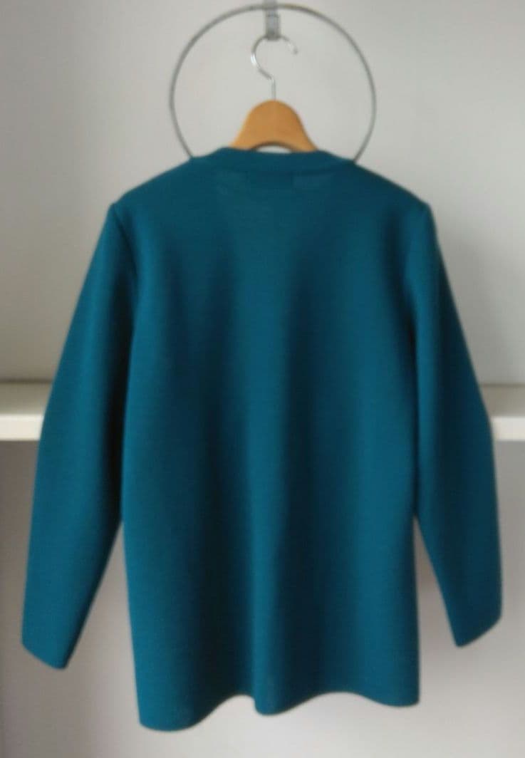 イヴ・サンローラン カーデガン ロゴ刺繍 金ボタン ヴィンテージ グリーン