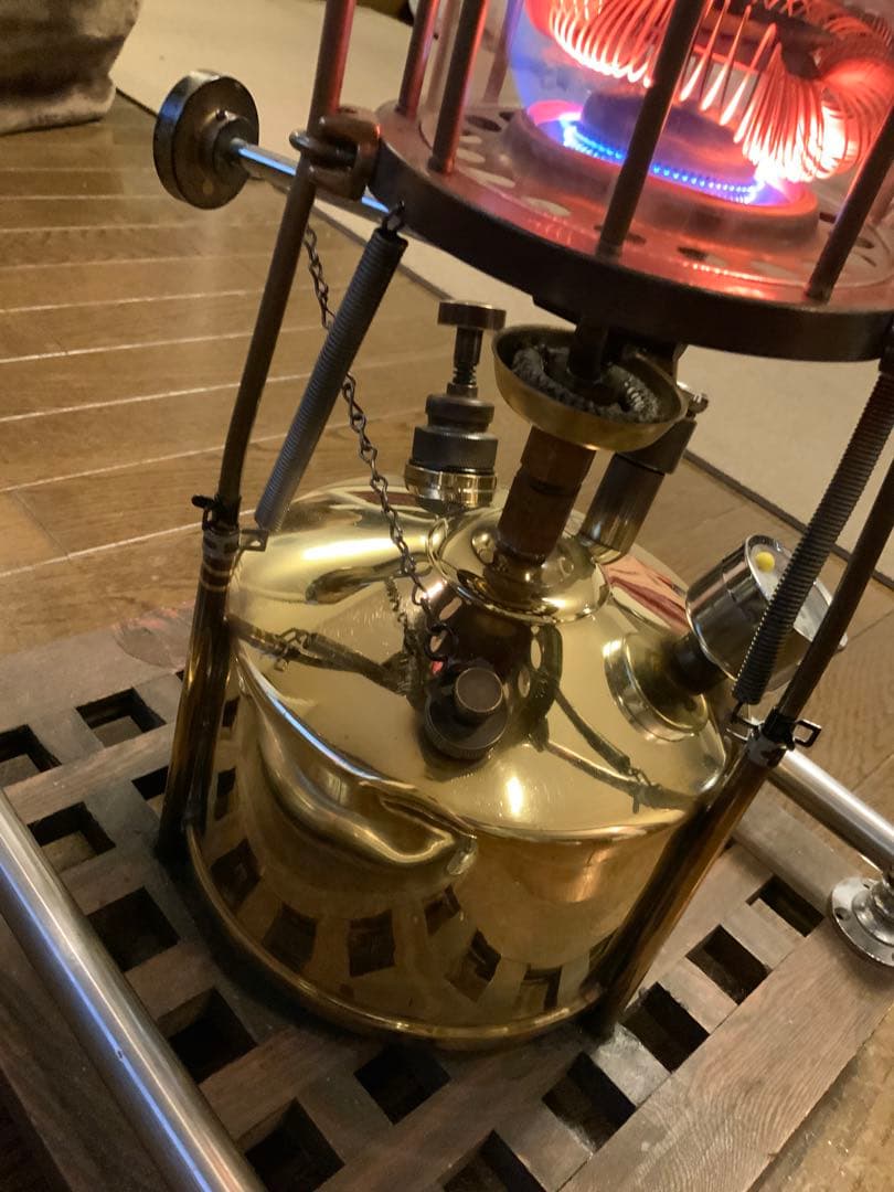 希少初期モデル 武井バーナー パープルストーブ501A真鍮製五徳固定内蔵