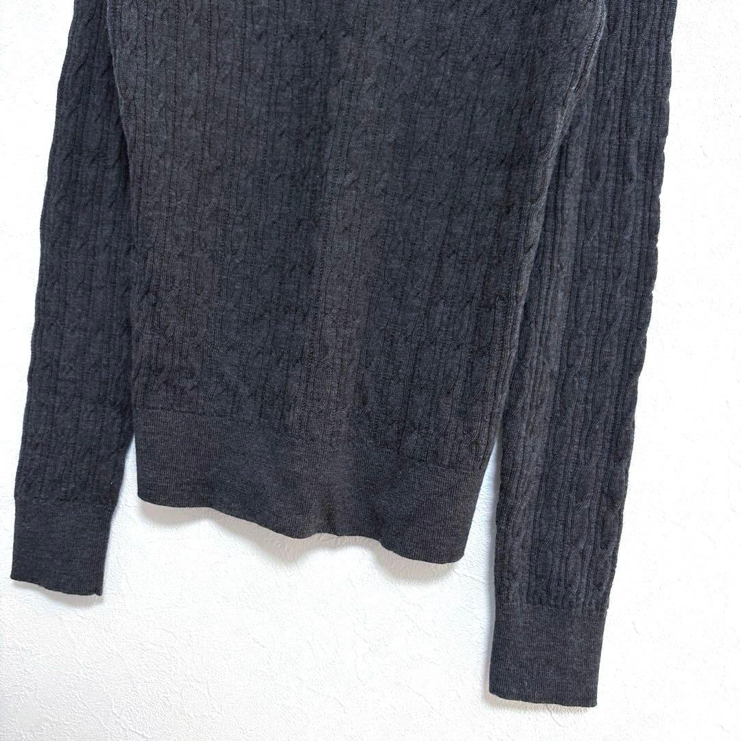 MACKINTOSH リブ編み 長袖ニット セーター ダークグレー M 【美品】