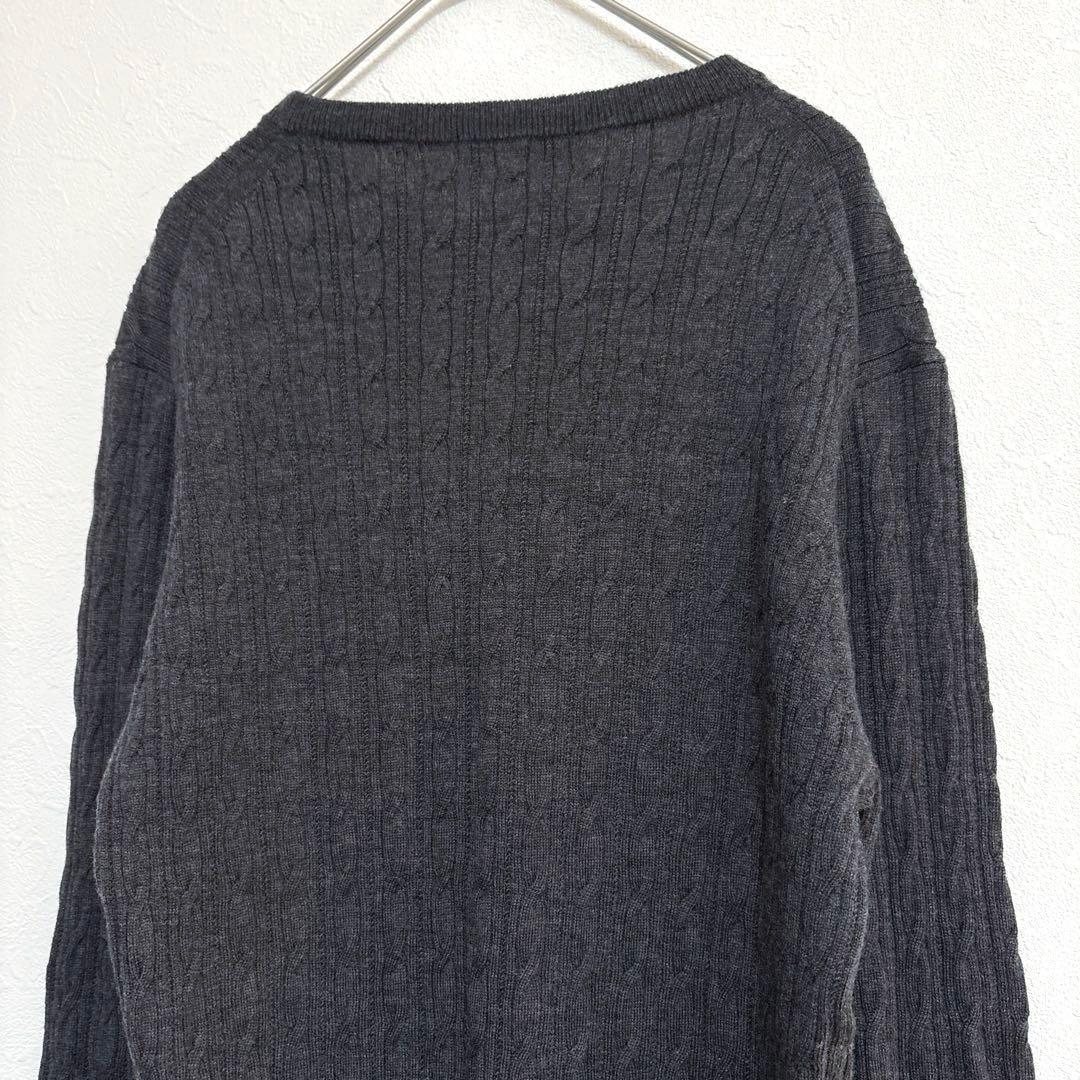 MACKINTOSH リブ編み 長袖ニット セーター ダークグレー M 【美品】