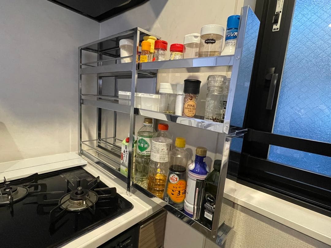 dinos ステンレス製 3段 調味料ラック