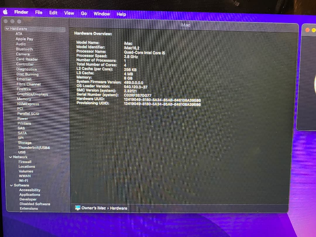 Apple iMac 21.5インチ(2015年後半)