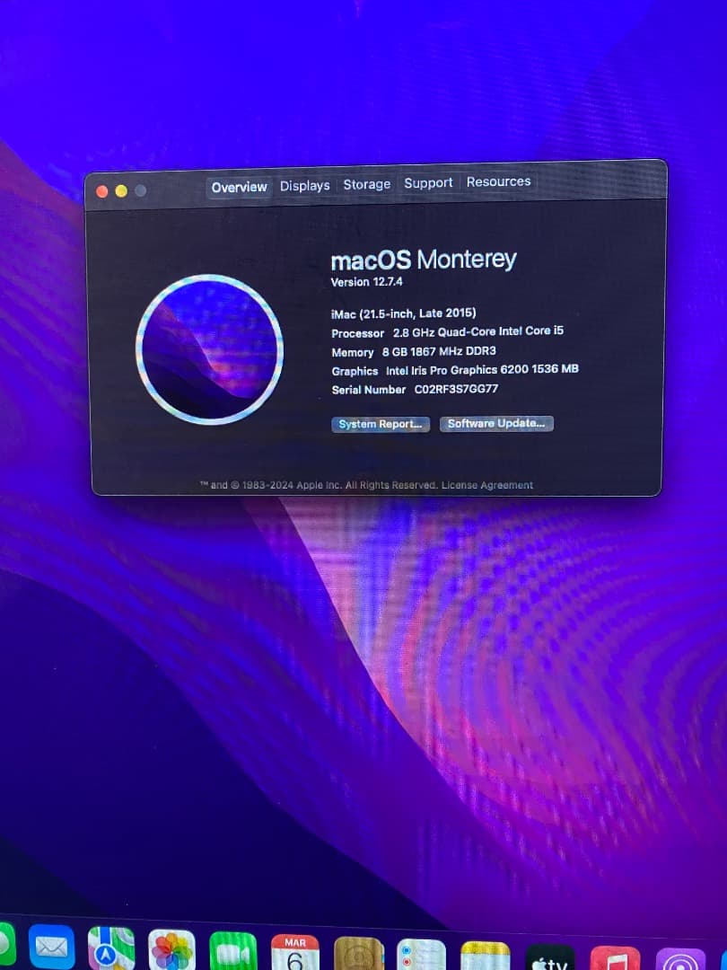 Apple iMac 21.5インチ(2015年後半)