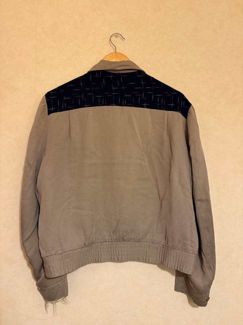 50s Sport Chief カスリ柄レーヨン ギャバジンジャケット